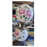 Gone With Wind Lamp Pink Flowers