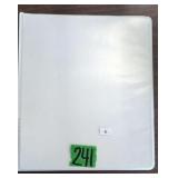 White Binder Foreign Coins, City Of Charleston