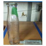 Borden's Embossed Milk Bottle, Mrs Winslow