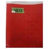 Red Binder Of Delaware Quarters, Bicentennial