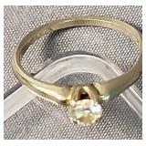 14k Gold Diamond Ring 1.3 Dwt. Diamond