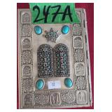 Jeweled Silver Plaid Binding Siddur W English