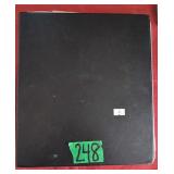 Black Binder With Foreign Paper Money. German,