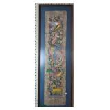 Mexican Amate Bark Painting. Birds And Animals.
