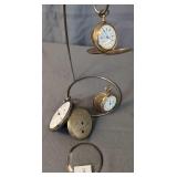 3 Pocket Watches For Parts Repair. Buren Gold