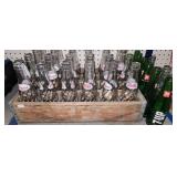 Vintage Wooden Pepsi Box With Pepsi Bottles And