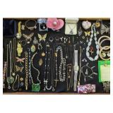 Showcase Lot Estate Costume Jewelry. Victorian