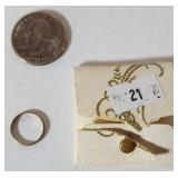 10k Gold Babies Ring, 0.3 Dwt