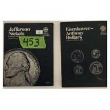Coin Books, Jefferson Nickels, Eisenhower