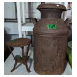 Thompson's Dairy Washington Dc Milk Can, Milking