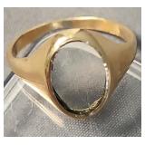 10k Gold Ring 1.6 Dwt Missing Stone