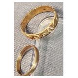 Two Rose Gold Children's Rings 1.2 Dwt. Unmarked,