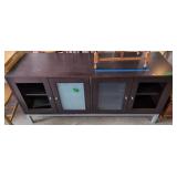 Tv Stand Credenza. Missing One Acrossed Glass