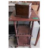 Antique Spool Leg Lamp Stand. Damaged Gallery At