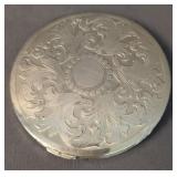 Rex Sterling Silver Compact. 100.5 Dwt Total