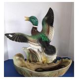 Ceramic Mallard.tv Lamp
