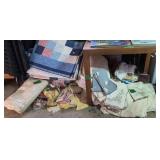 Table Linens, Bedding. Vintage Comforters,