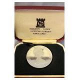 1976 Isle Of Man Elizabeth Ii One Crown Coin