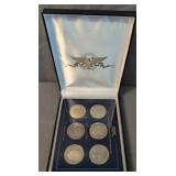 The Last 6 Eisenhower Proof Dollar Set. 1973,