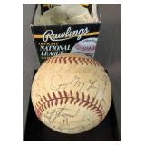 Ted Williams Team Signed Baseball. The Cushion