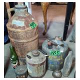 Fuel Cans, Bottles. Texas Company Fuel Can, Vtg