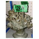 Flowers In Basket Vase Doorstops