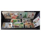 Original Advertising Illustrations. Watercolor