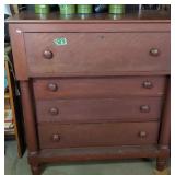 Empire Chest Of Drawers. 44x22x48'. Items On Top