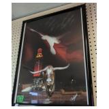 Texas Longhorns Autographed Randy Smith Poster