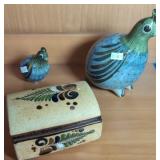 Tonola Mexican Folk Art Birds, Signed New Mexico