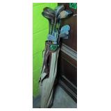 Vtg Golf Clubs, Golf Bag. Lawson Little, Keystone