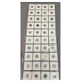 2 Sheets Silver Dimes. 38 Mercury/barber Dimes,