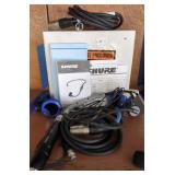 Shure Head Worn Microphone, Cables, Snark Lights