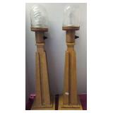 Resin Wood Grain Arts & Crafts Style Beacon Table