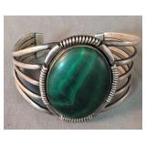 Malachite Sterling Silver Bracelettr - 57 925