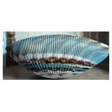 Venezia Murano Art Glass Bowl, Iridescent