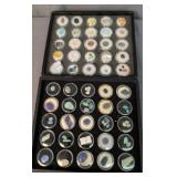 2 Trays Of Cut & Polished Gemstones. Opals. Star,