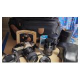 Nikon Fm 10 Camera, Quantaray Mx-f Lens, Canon Fd