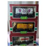 3 Lgb Train Cars. The California Raisins, Shell,