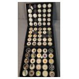 3 Trays Cut Polished Semi-precious Gemstones.