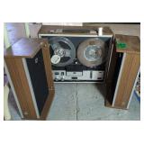 Toshiba Reel To Reel, One Speaker Needs To Be