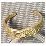 14k Gold Diamond Chip Ring 0.6 Dwt. Acid Tested