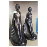 Art Deco Nude Bookends