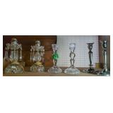 Crystal Candle Holders, Luster Prism Table Lamps,