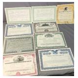 9 Stock Certificates. United Discount Corporation