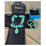 Stauer Turquoise Necklace, 21 Jtv Bracelets