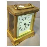 Brass Waterbury Carriage , Beveled Glass Front.