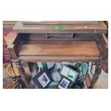 Mahogany Spinette Style Desk 32x17x 31'