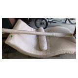 Chaise Lounge W Extra Roll Of Fabric. 34x60'