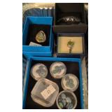 3 Jtv Rings, Polished Opal Cabochons.